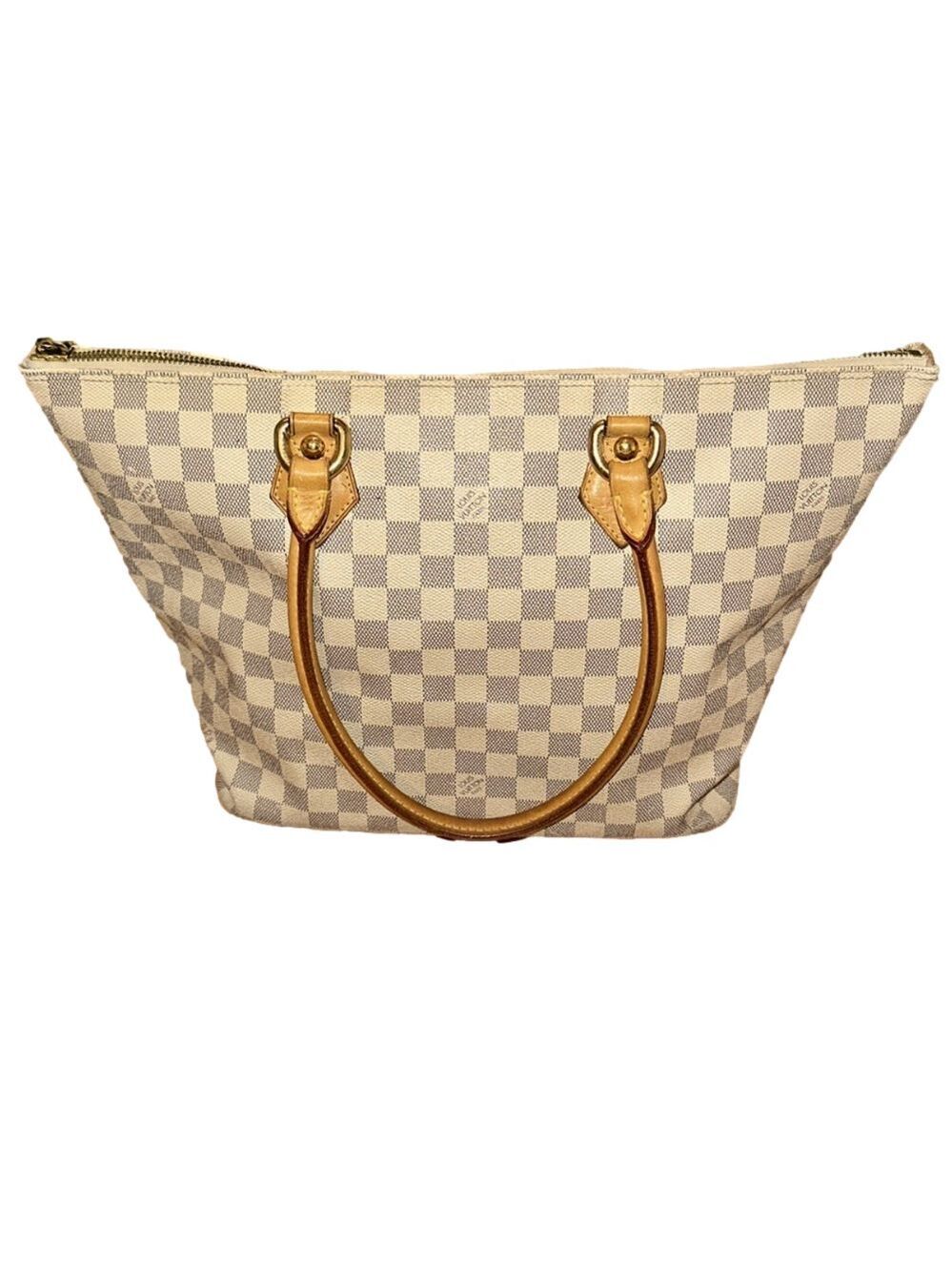 LOUIS VUITTON Damier Azur Saleya MM Tote Bag